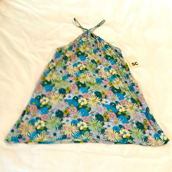Retro Floral Swing Mini Dress size Small - Picture 2 of 7